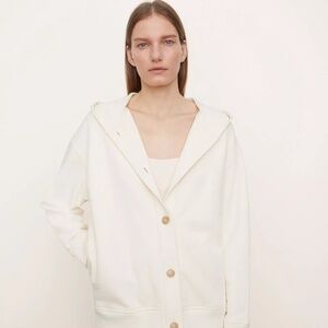 Vince - Oversized Cardigan Hoodie - Off White - Medium